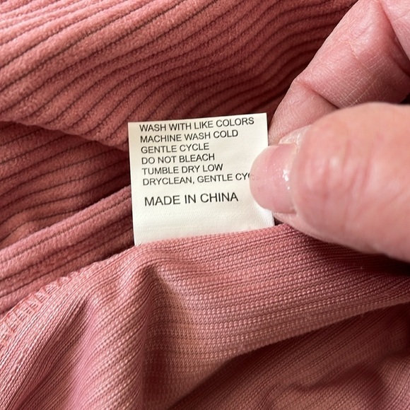 Women’s Mauve Corduroy Shirt Size  XL NWOT - Picture 9 of 9
